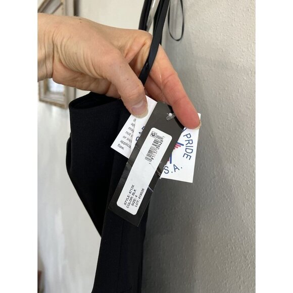 $248 XSCAPE Womens Black Gown One Sleeve Off Shoulder Maxi Evening Dress 4 - Picture 3 of 6